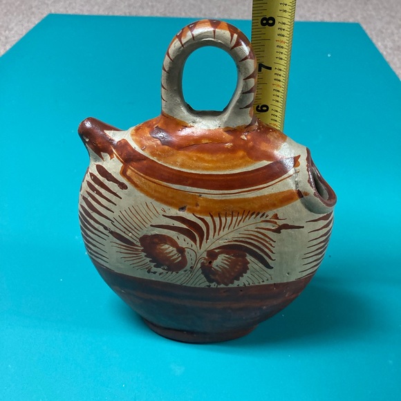 Vintage Mexican Pottery Water Pitcher - Picture 6 of 9